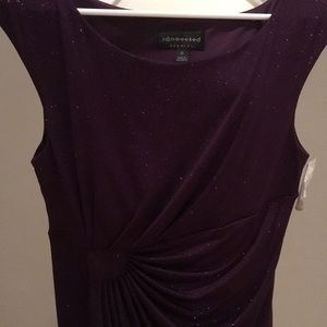 NWT Eggplant Sparkle Colored social Dress